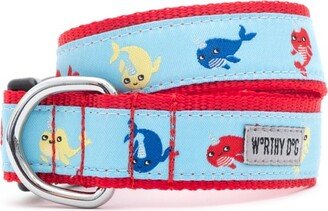 The Worthy Dog Narhals Dog Collar - Blue - XL