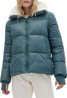 Felicia Faux Shearling Collar Puffer Jacket