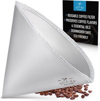 Reusable Pour Over Coffee Filter Size#1 - Flexible Stainless Steel Mesh