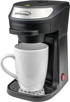 Single Serve Coffee Maker in Black with Mug