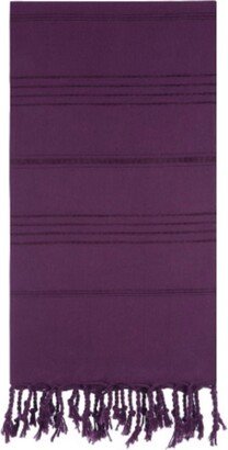 Gilliam Dark Purple Turkish Beach & Bath Towels - Citizens Of The Collection Baby Shower Wedding Party Gift Peshtemal