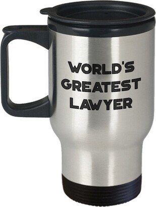 World's Greatest Lawyer Travel Mug - Funny Insulated Tumbler Birthday Christmas Gag Gifts Idea