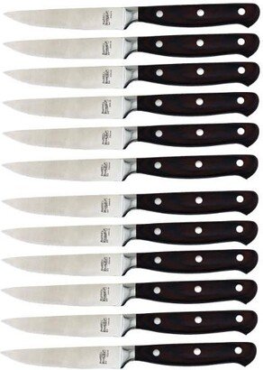 Pakka 12PC Stainless Steel Steak Knife Set-AA