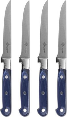 Au Nain Set Of 4 Steak Knives With Pearlized Handles-AA