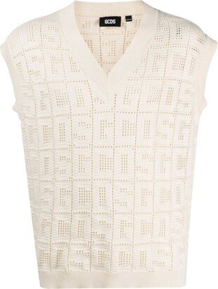 Monogram Macramé Gilet-AA