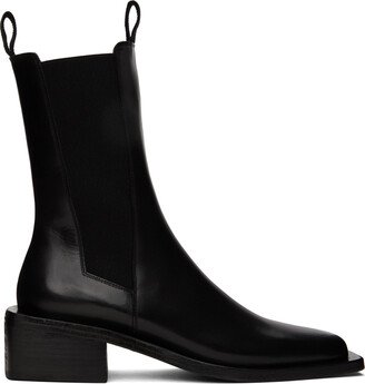 Black Pannello Chelsea Boots