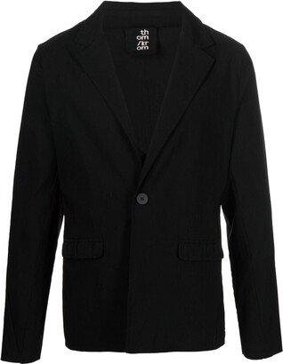 Single-Breasted Cotton Blazer-AP