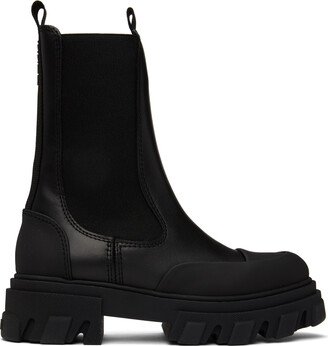 Black Mid Chelsea Boots-AA