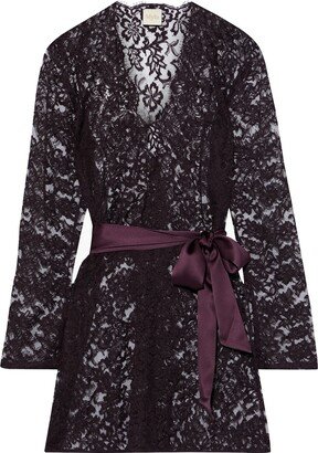 Dressing Gown Or Bathrobe Deep Purple