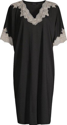 Luxe Shangri La Lace-Trimmed Nightgown