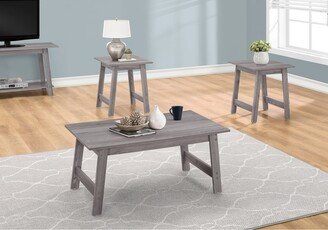 Monarch Specialties Monarch 7932P Grey Three Piece Table Set