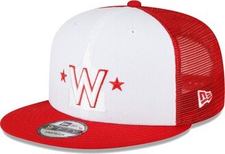 Men's Red and White Washington Nationals 2023 On-Field Batting Practice 9FIFTY Snapback Hat - Red, White