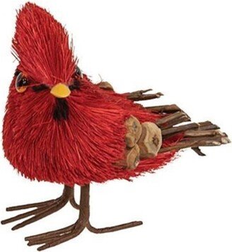 Sisal Winter Cardinal Sitter - 3” long by 3.25” wide by 2” deep