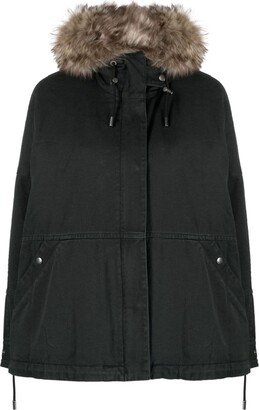 Detachable-Hood Padded Parka-AB