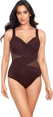 Network Madero One-Piece (Sumatra Brown) Women's Swimsuits One Piece