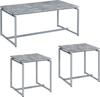 CDecor Mestica Occasional Set with Trestle Base