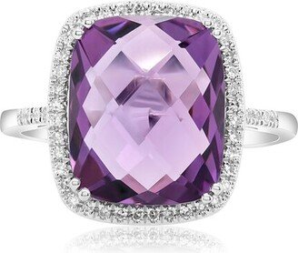 Fine Jewelry 14K 4.03 Ct. Tw. Diamond & Amethyst Ring