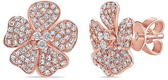 Sabrina Designs 14K Rose Gold 0.57 Ct. Tw. Diamond Flower Earrings