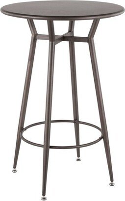 Clara Industrial Round Bar Table