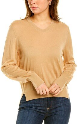 Cashmere-Blend V-Neck Sweater