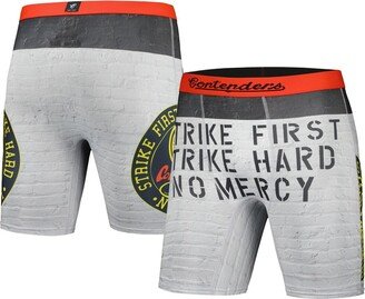 Men's Contenders Clothing Gray Cobra Kai Dojo Rules Boxer Briefs