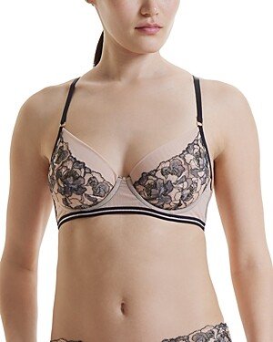 x Prabal Gurung Rosegold Lace Underwire Bra