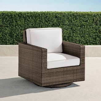 Small Palermo Swivel Lounge Chair in Bronze Finish