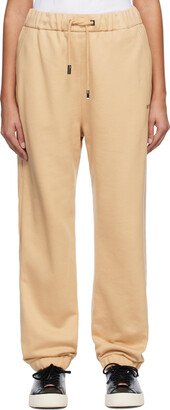 Beige Drawstring Lounge Pants-AA