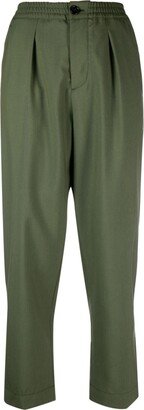 Elasticated-Waistband Chino Trousers-AA