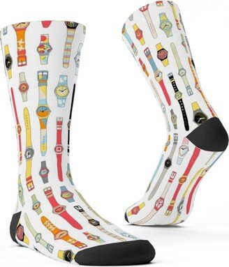 Socks: Fashion Watches - Multicolor Custom Socks, Multicolor