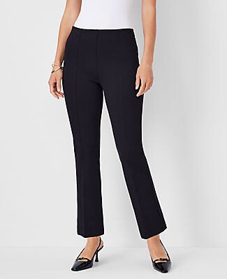 The Petite Pull On Kick Crop Pant in Twill