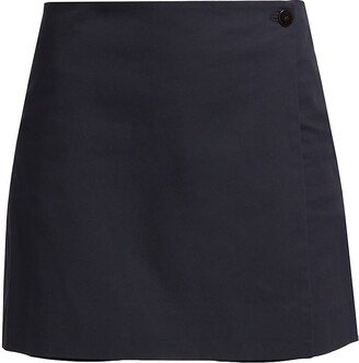 Wrap-Front Mini Skort