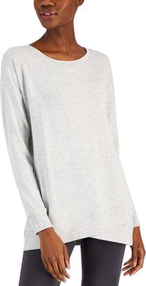 Id Ideology Women's French Terry Tulip-Hem Sweatshirt, Created for Macy's