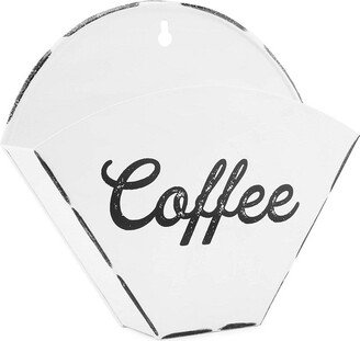 Auldhome Design-Enamelware Cone Coffee Filter Holder White