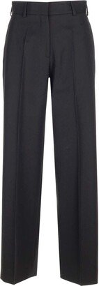 High-Waist Straight-Leg Tailored Trousers-AA