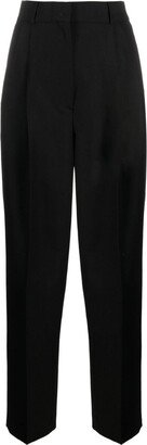 High-Waisted Pleated Trousers-AG