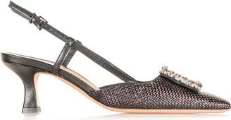 Embellished Slingback Pumps-AC