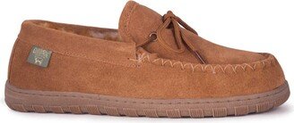 Cloud Nine Sheepskin Mens Wide Width Moccasin Indoor/Outdoor Slippers