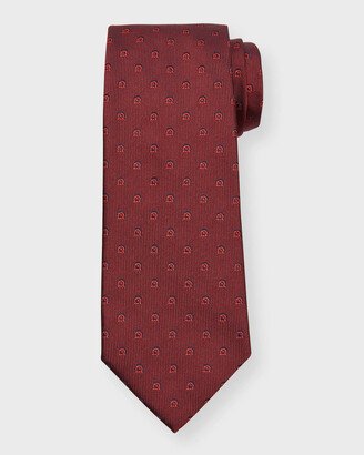 Men's Gancini Jacquard Silk Tie