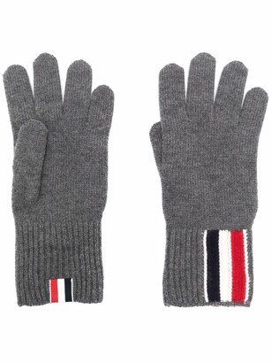 RWB stripe merino wool gloves