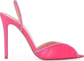 Katy Tulle Slingback Sandals-AA