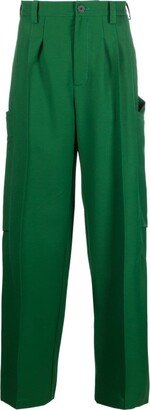 Megara straight-leg wool trousers