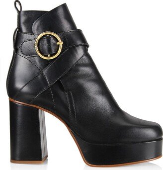 Lyna Leather Platform Boots