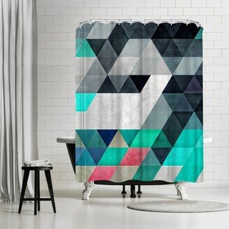 71 x 74 Shower Curtain, flyx by Spires