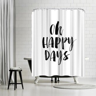 71 x 74 Shower Curtain, Oh Happy Days by Motivated Type