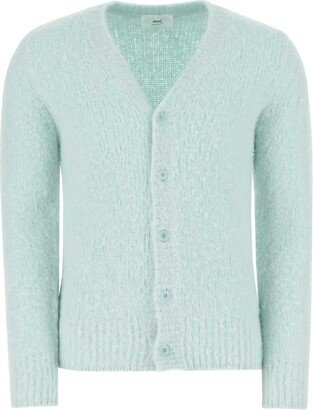 V-Neck Buttoned Cardigan-BE