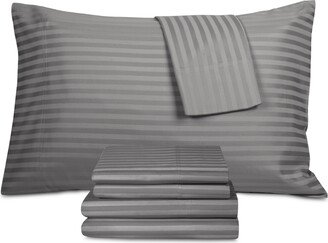 Brookline Woven Stripe 1400-Thread Count 6-Pc. Sheet Set, King