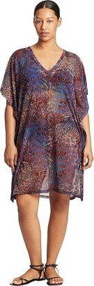 Hunter Mesh Kaftan Cover-Up (Blue) Women's Swimwear