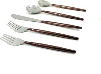 Vibhsa 20 Piece Flatware Set, Service for 4 (Hammered Handle)