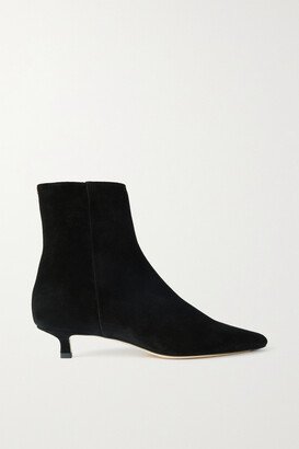 Sofie Suede Ankle Boots - Black